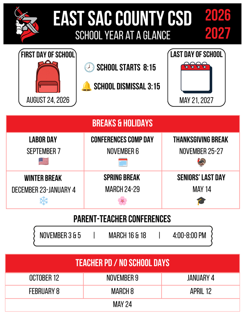 important dates esc