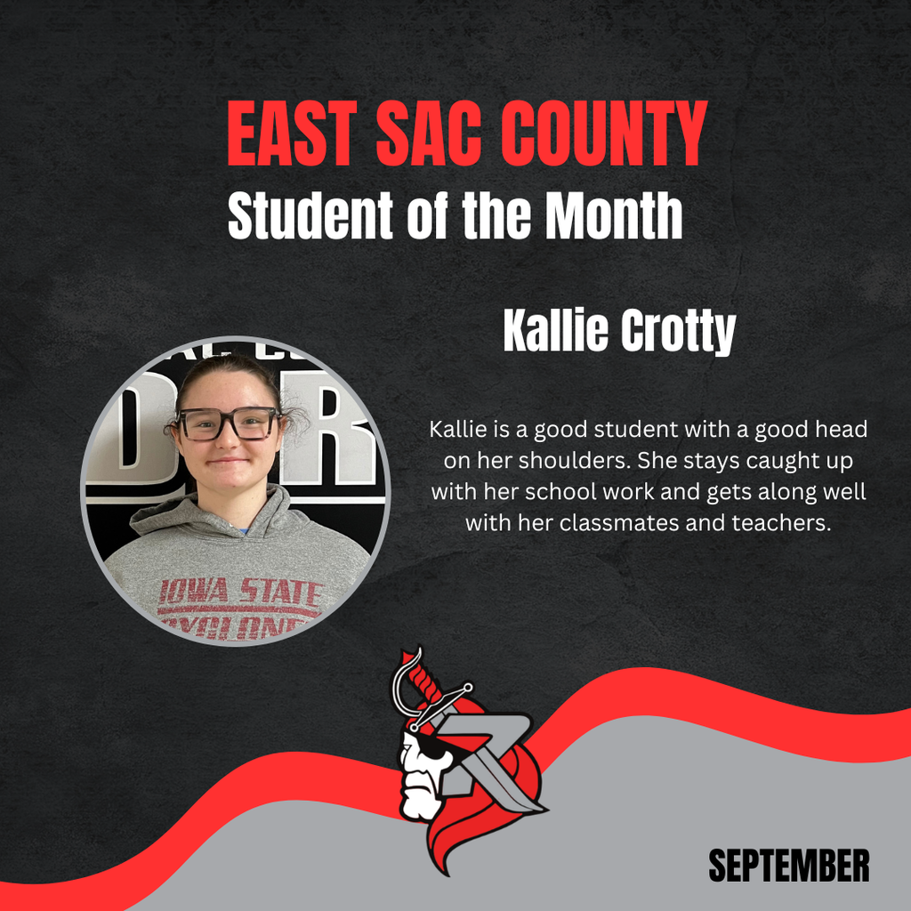 kallie student of the month