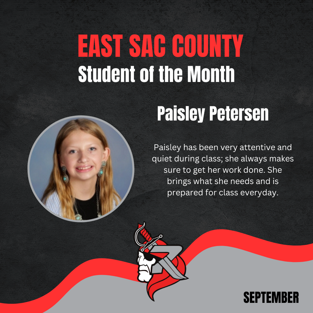 paisley student of the month