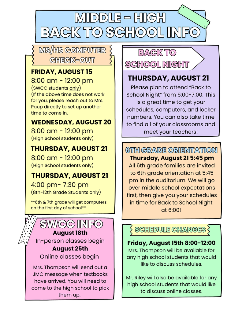 Back to School Flyer