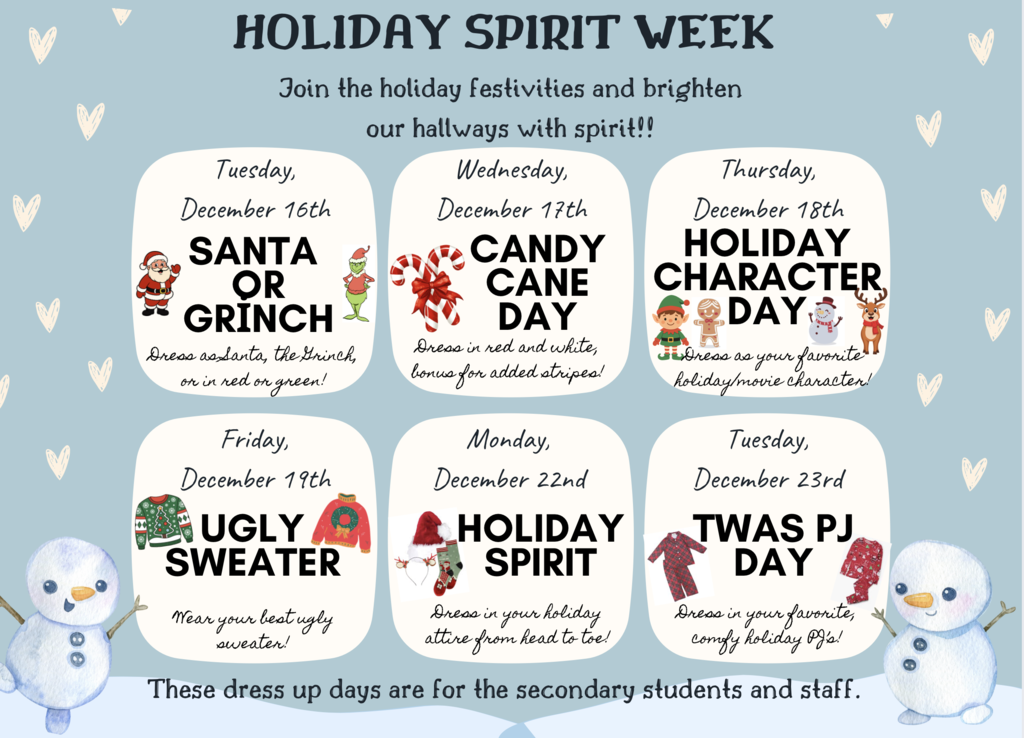Holiday Spirit Week