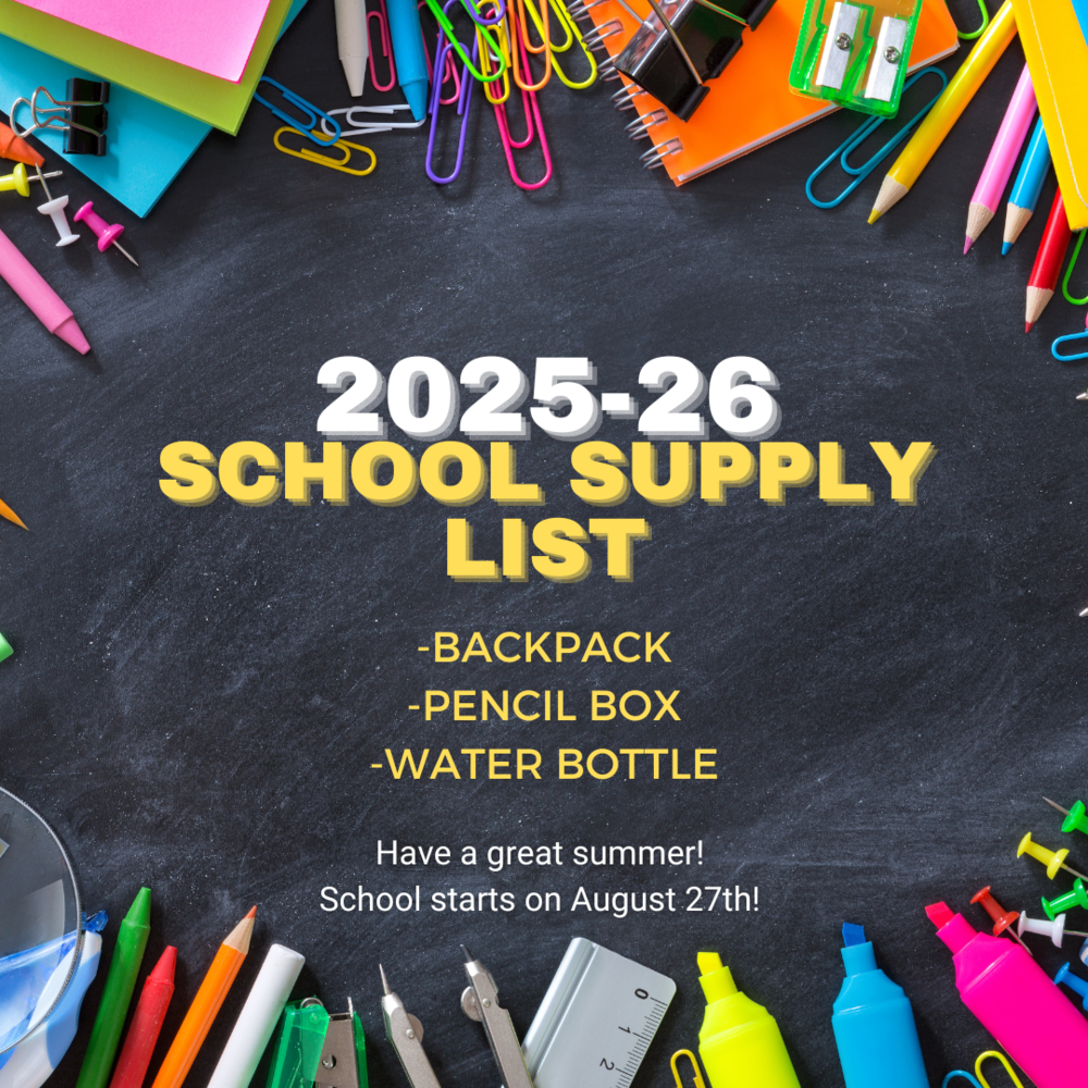 School Supplies 2025-26