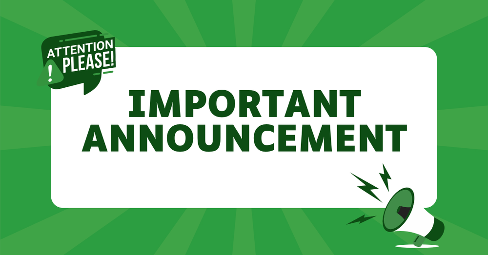 important announcement image
