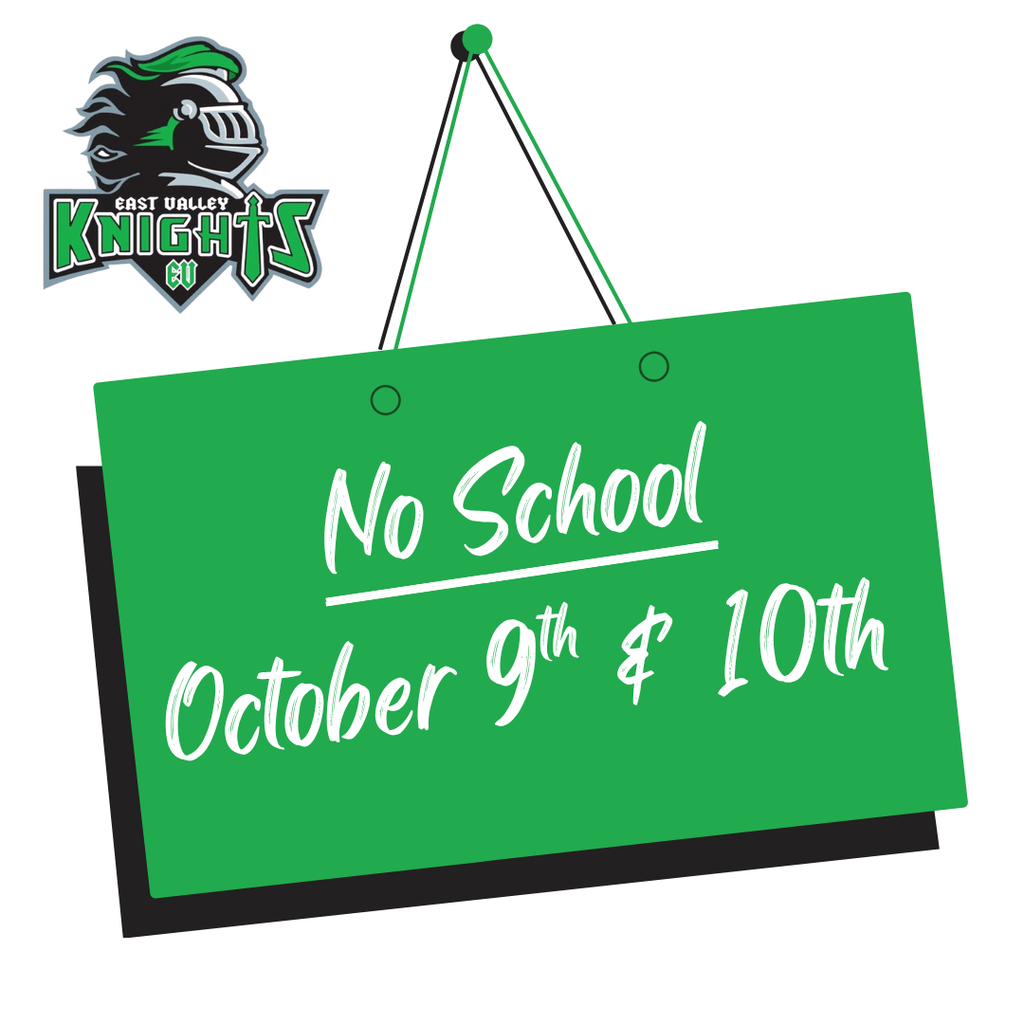 No School Oct 9th & 10th