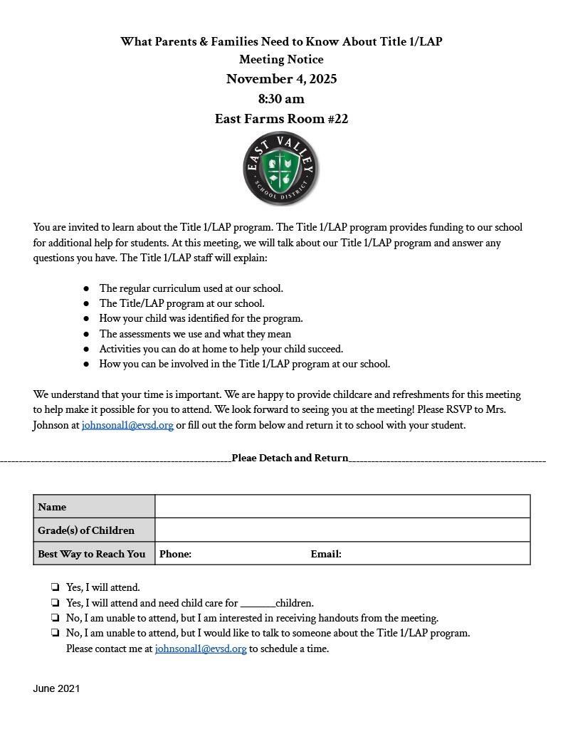 Title informational meeting