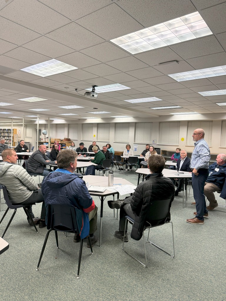 group of people in a meeting