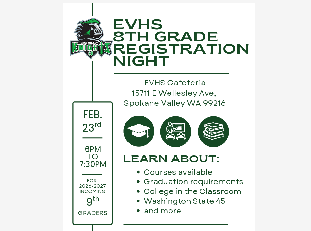 EVHS 8th Grade Registration Night