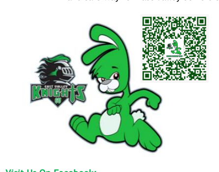 Knights Logo with Green Rabbit and QR Code