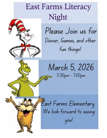 Join us for fun, games, prizes, and dinner at our annual Dr. Seuss Night. It's fun for the whole family!