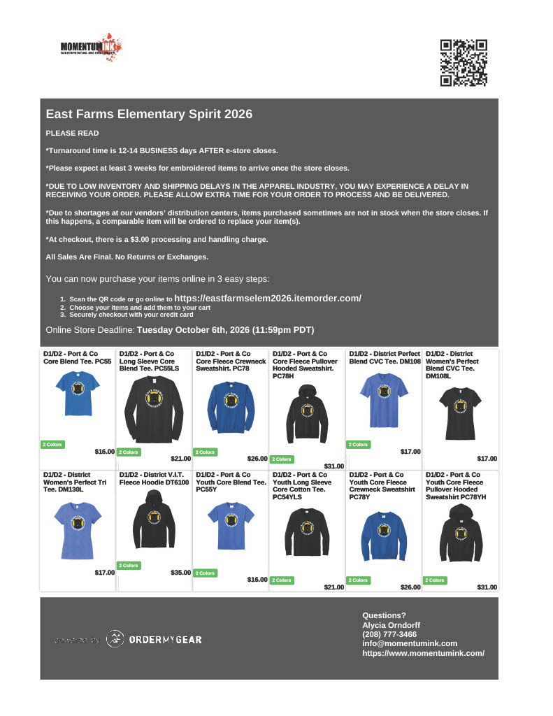 Spirit store page 1