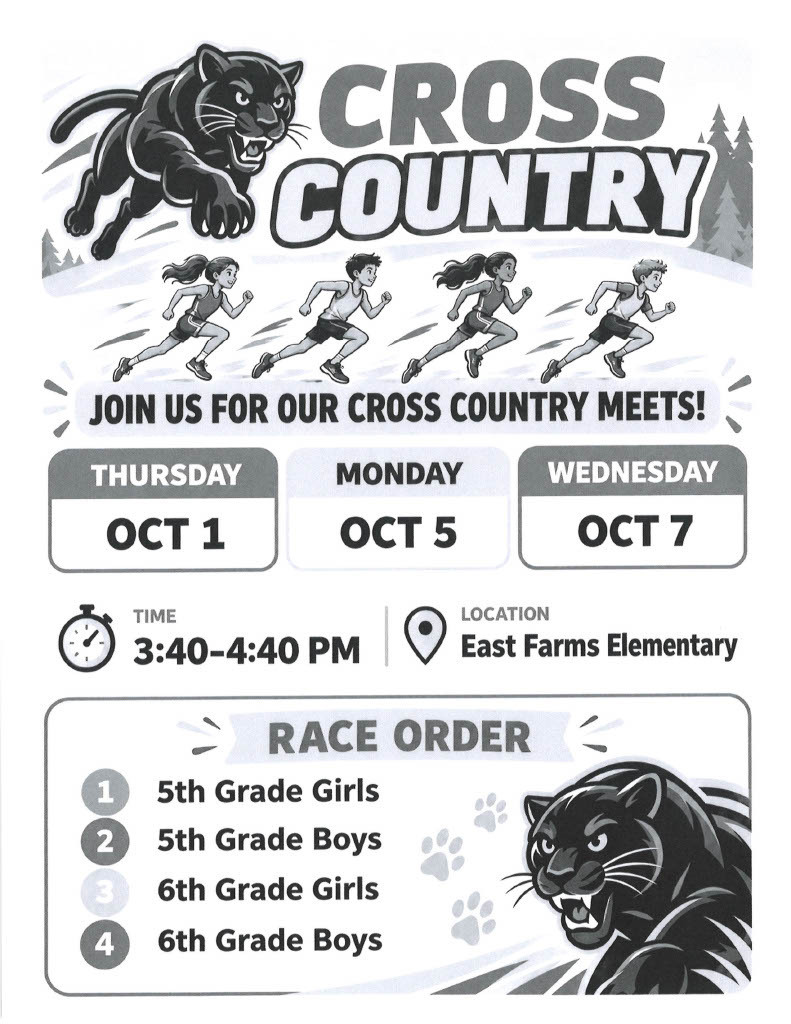 Cross Country Meet Schedule