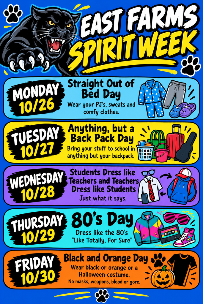 Spirit Week flyer