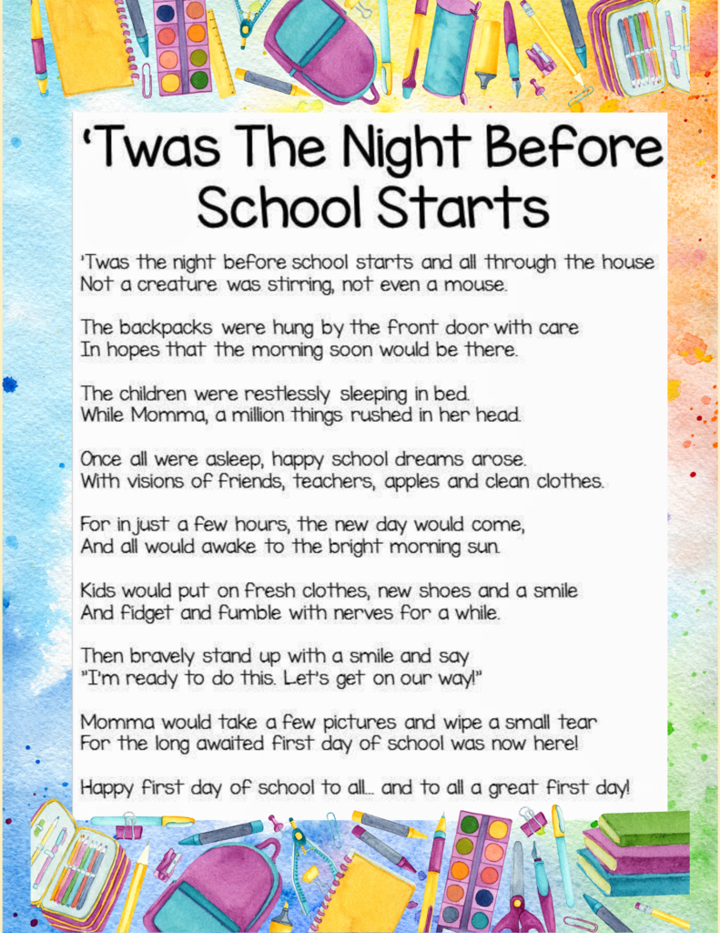 night before