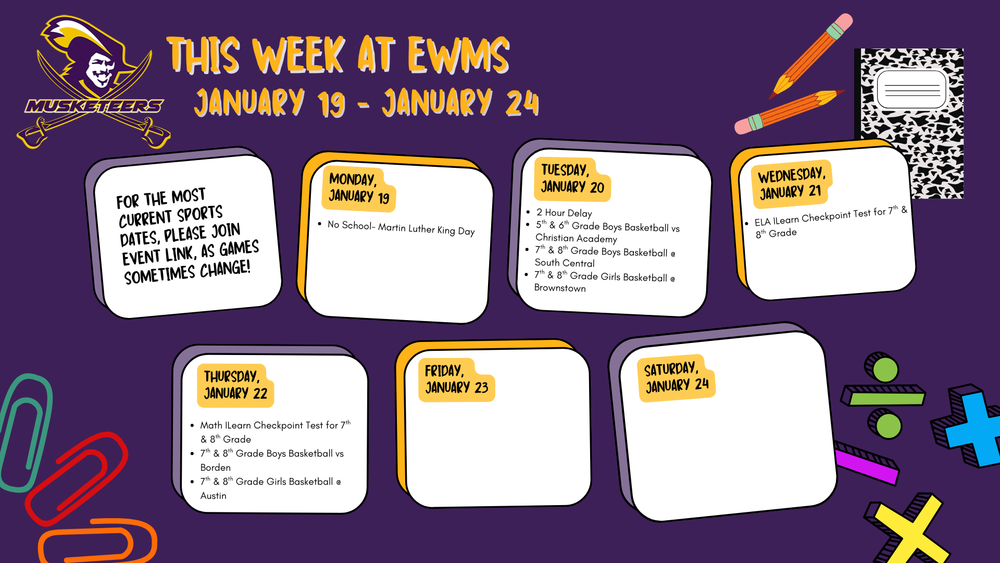 EWMS Week of 1/12/26