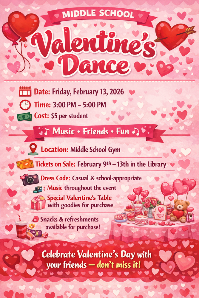 Valentine's Dance on February 13