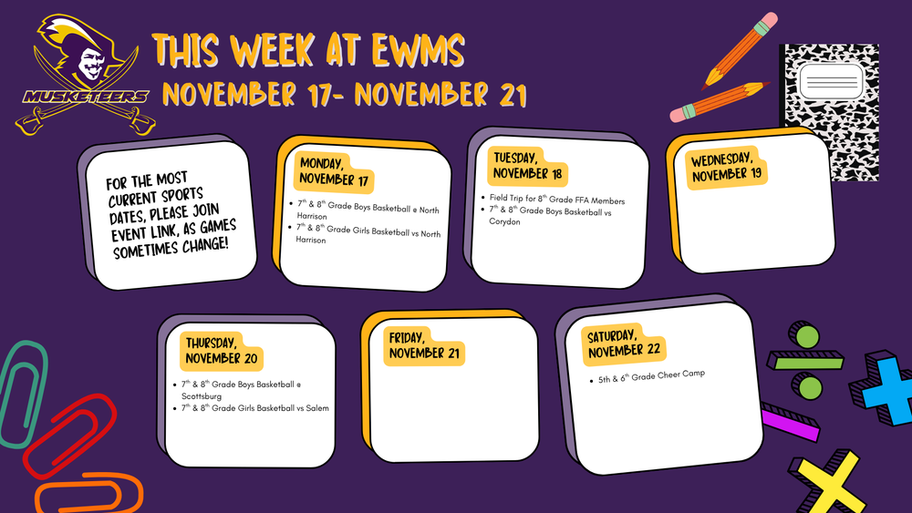 EWMS Week of 11/10/25