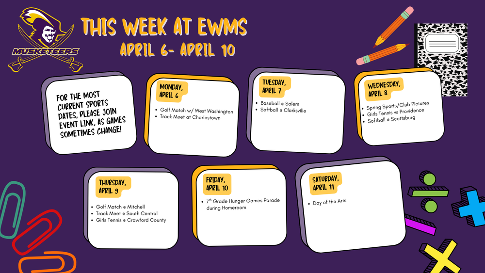 EWMS Week of 4/6/26