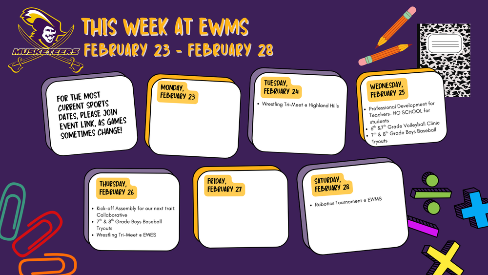 EWMS Week of 2/23/26
