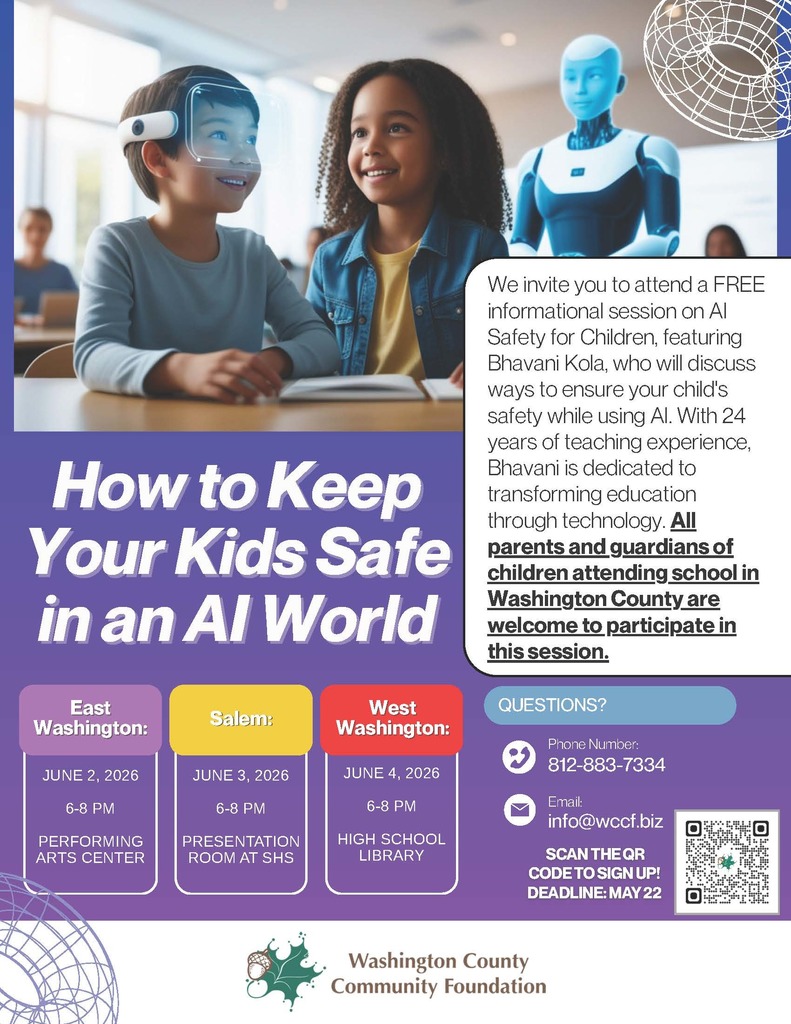Educational Parent Opportunity provided by the Washington County Community Foundation