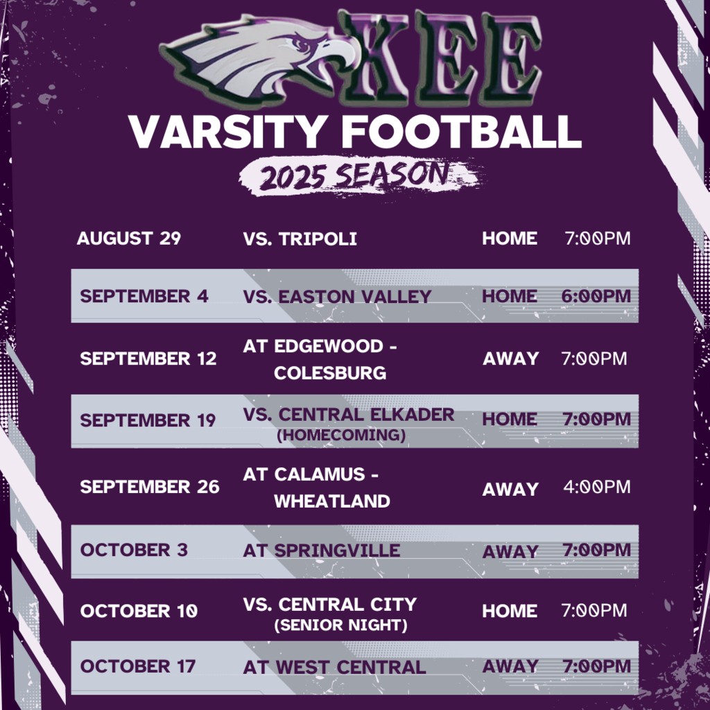 2025 Football Schedule