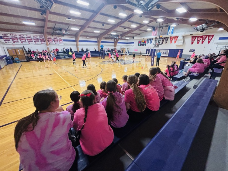 Cheering on the high school