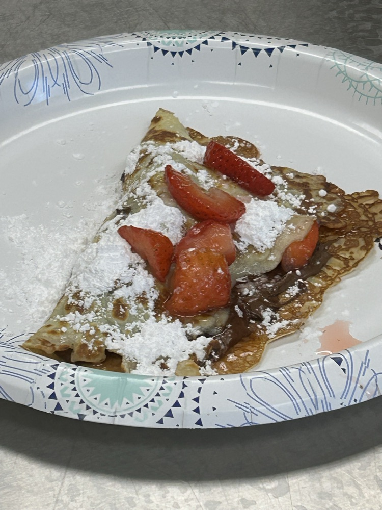 Strawberry crepe