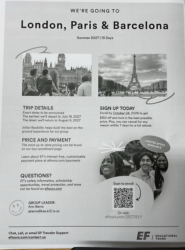Image of trip enrollment information