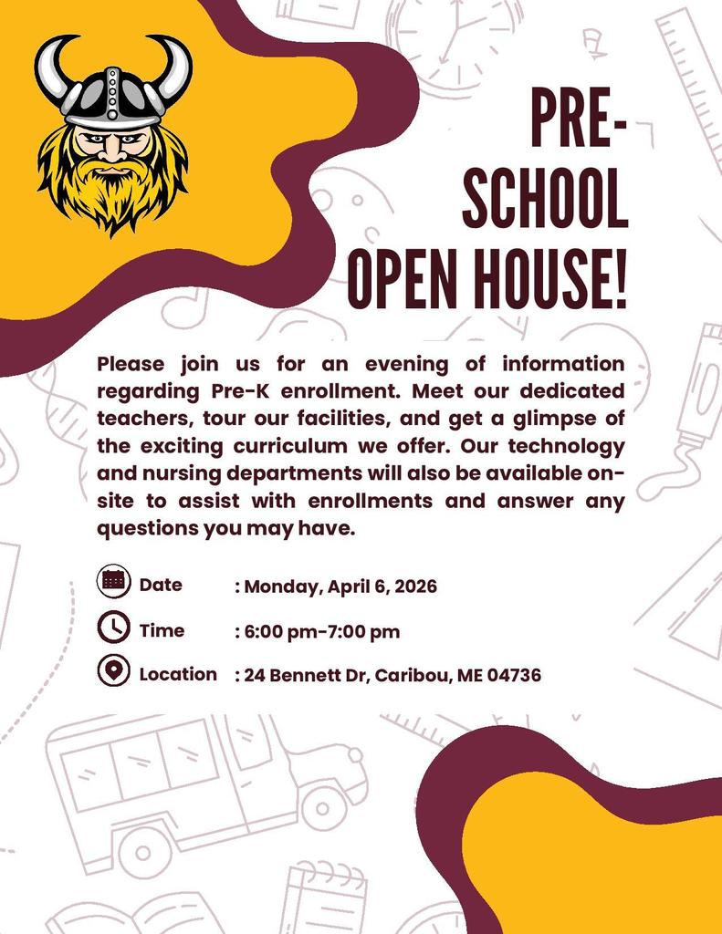 PreK open house flyer