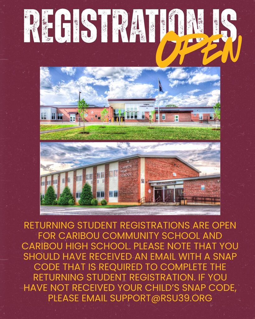 Returning Student Registration flyer