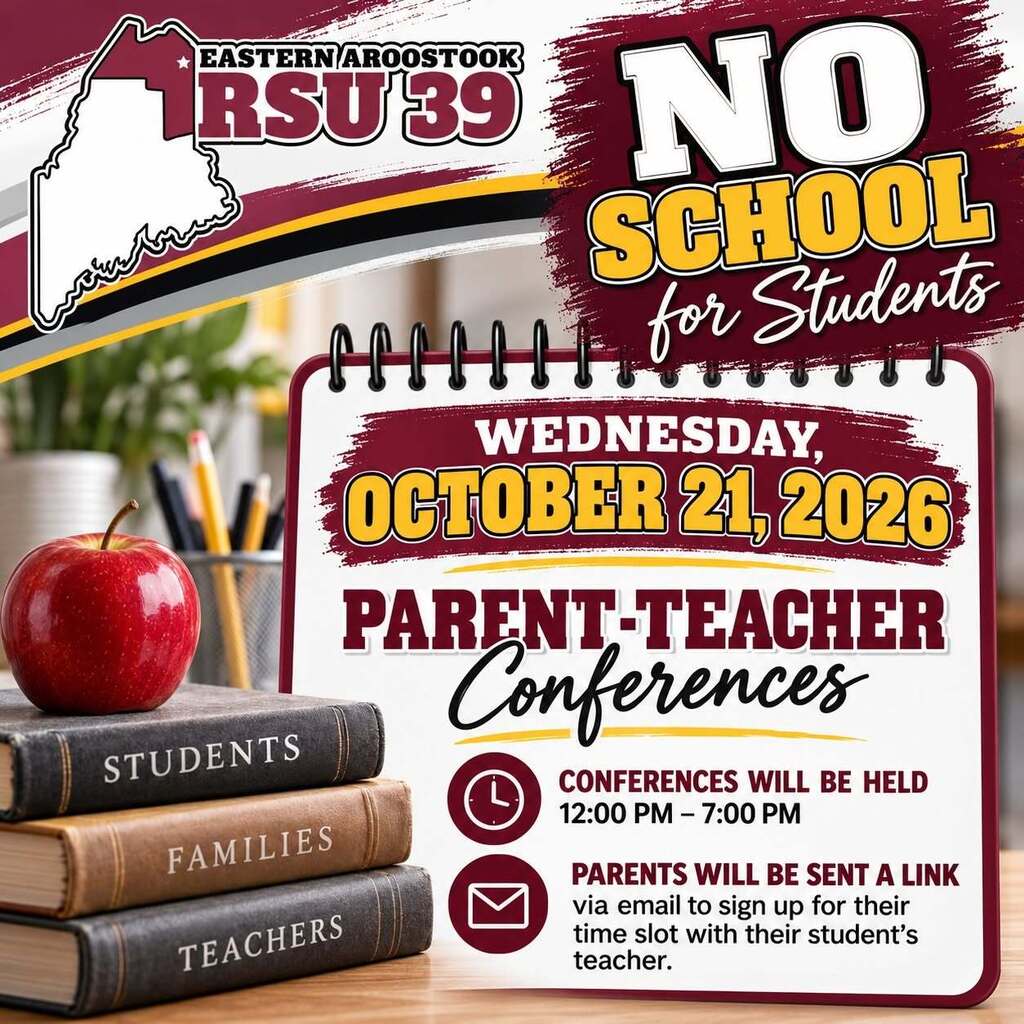 Parent Teacher Conferences Oct 21 flyer