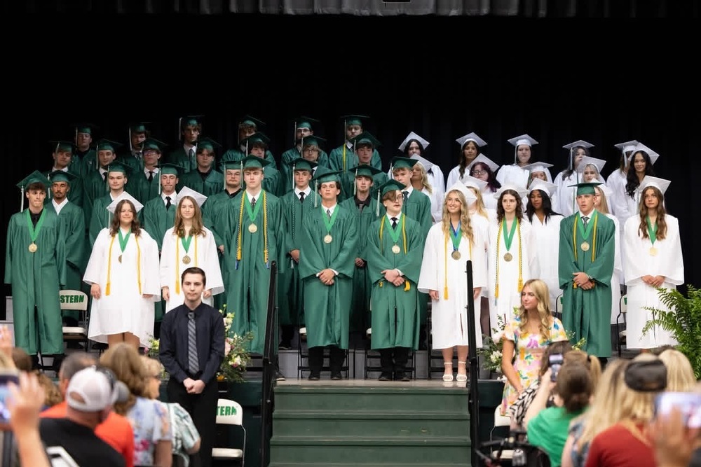 Class of 2026 at Graduation in caps and gowns