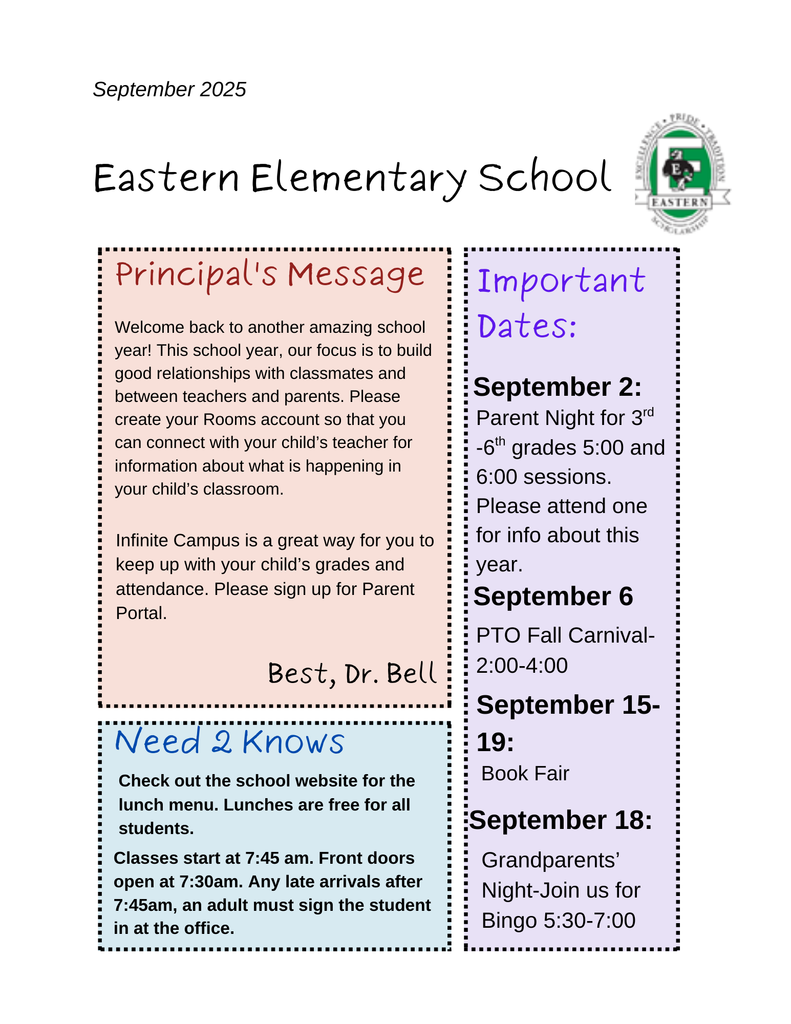 K-6 September Newsletter