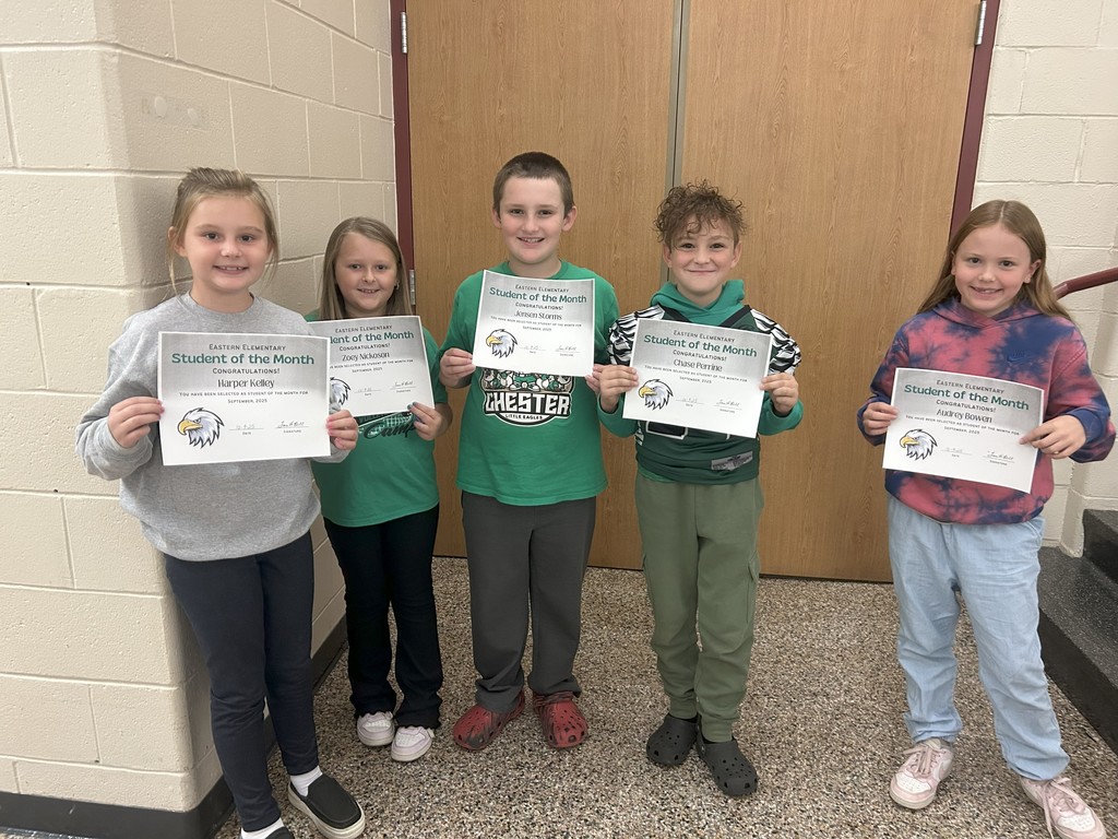 3rd and 4th Grade Student of The Month Winners