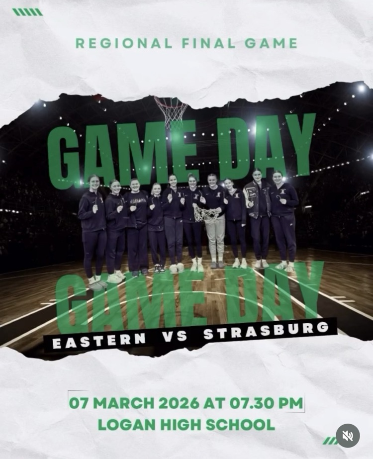 The Lady Eagles play in the Regional Championship tonight at 7:30pm at Logan HS.   Come out and show your support sending off the Lady Eagles at 5:00pm in front of the High School lobby. 