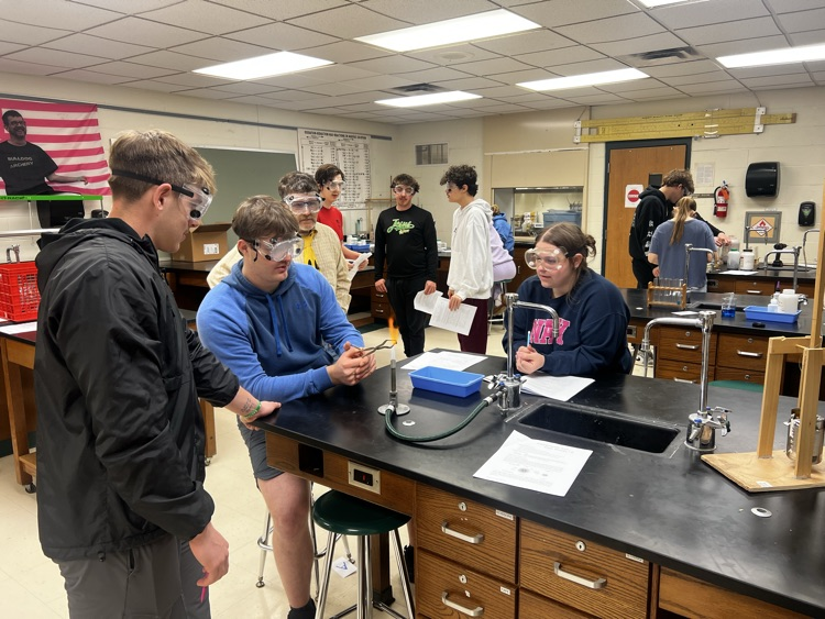 chemical reactions students were observing 