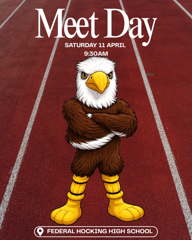JH and HS Track and Field compete at Federal Hocking this morning! Go Eagles!