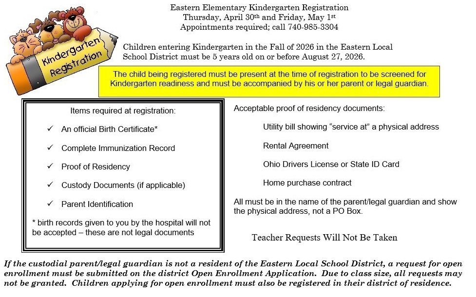 Kindergarten registration