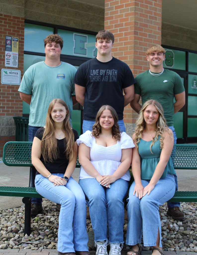 Prom Court for EHS 2026 Matt Marcum, Mason Shepherd, Ronnie Golden, Olivia Householder, Emmy Lance, and Cheyene White. 