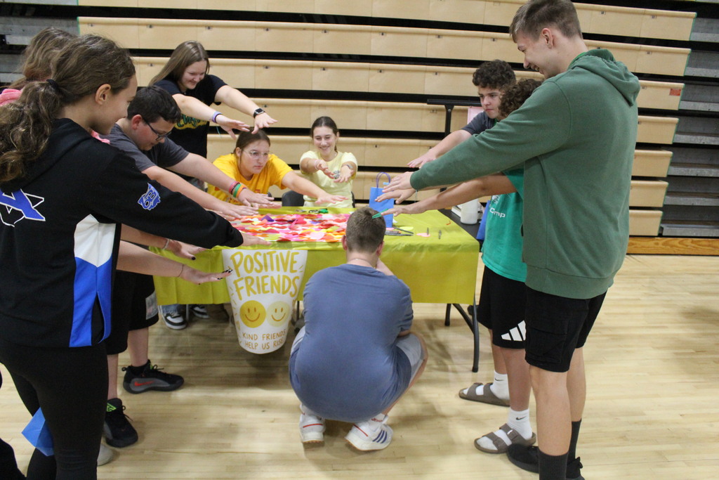 Students at the Health Fair 