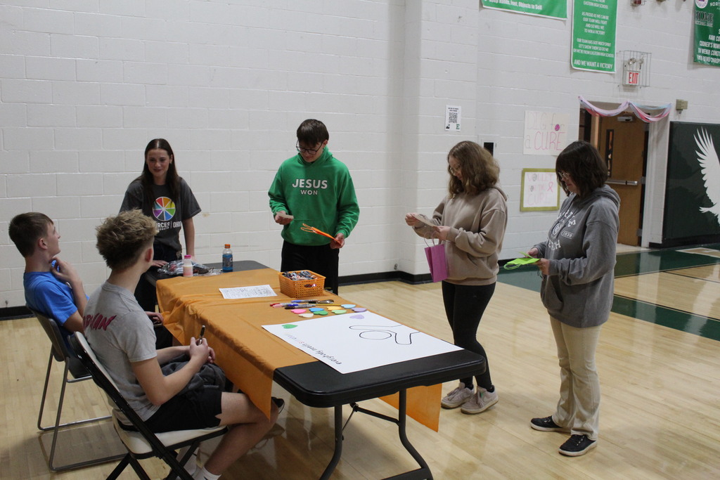 Students at the Health Fair 