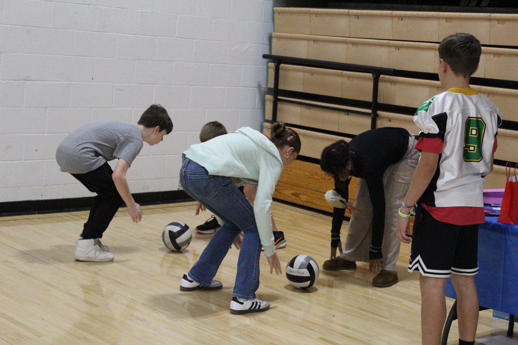 Students at the Health Fair 