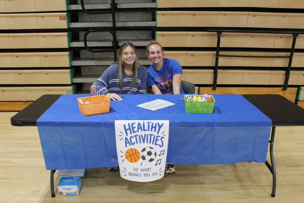 Students at the Health Fair 
