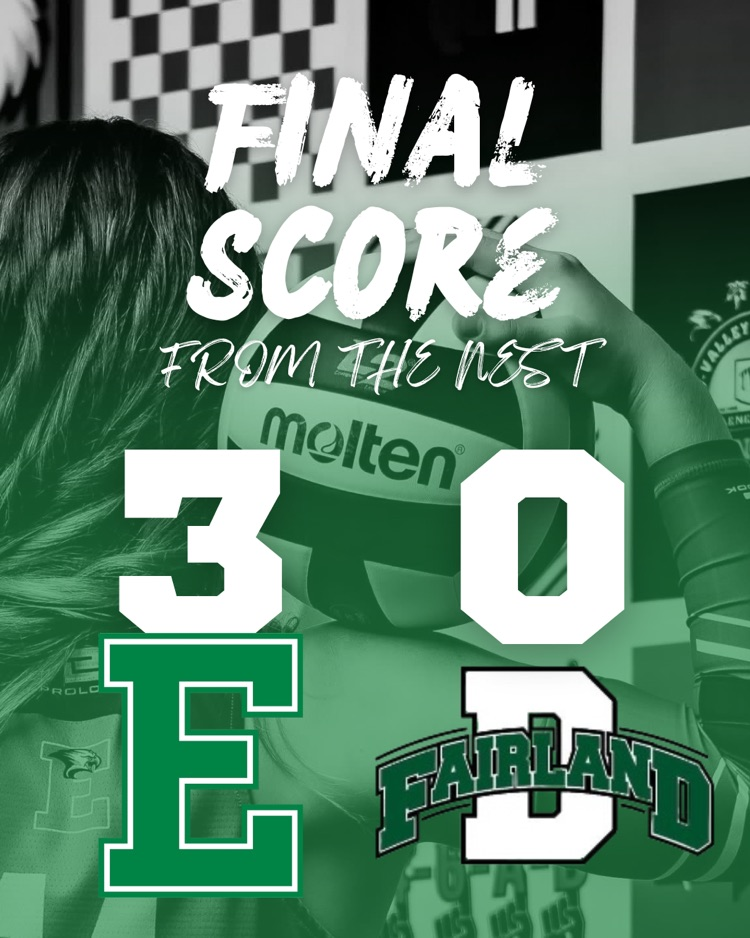 The Lady Eagles take down Fairland in 3!  Go Eagles!