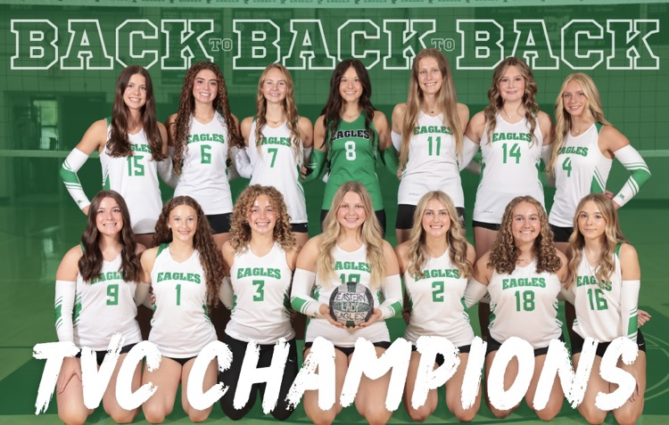 The Lady Eagles are your 3-peat TVC Champs!