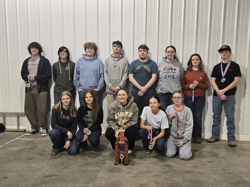 High school archery team