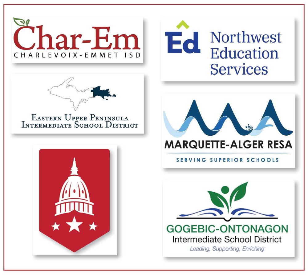 Image represents the 6 intermediate school districts of upper peninsula, and northern lower Michigan