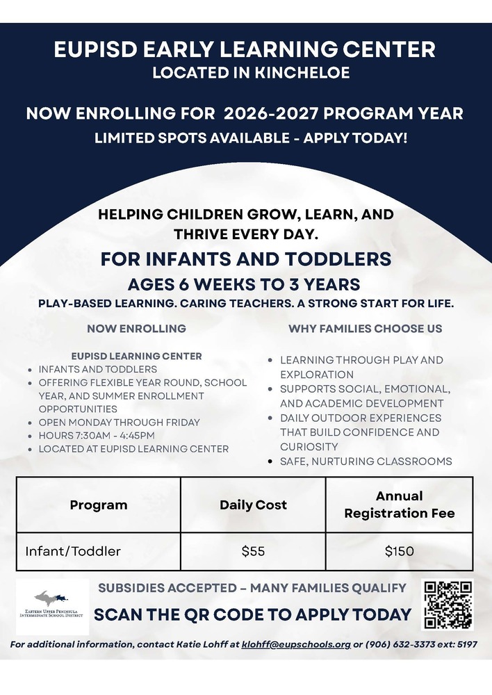 The information on the flyer is provided in the text below