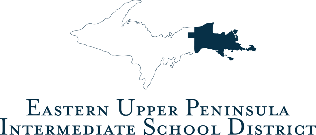 Upper Peninsula of Michigan highlighting EUP region for Eastern Upper Peninsula Intermediate School District