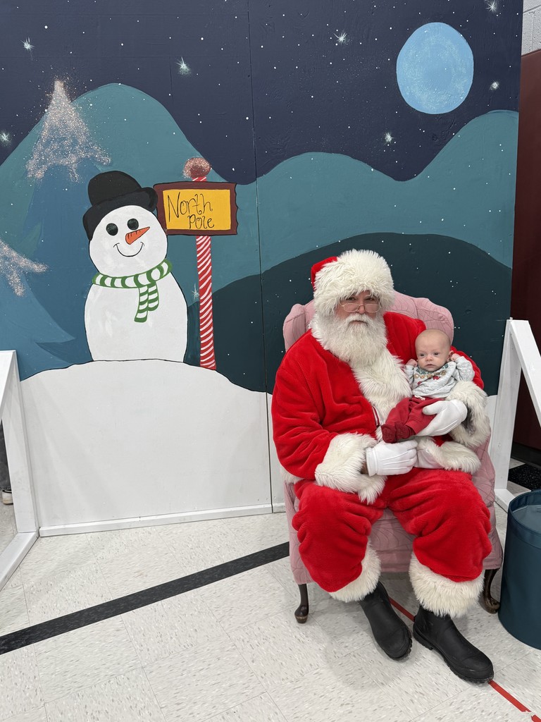 Small child with Santa