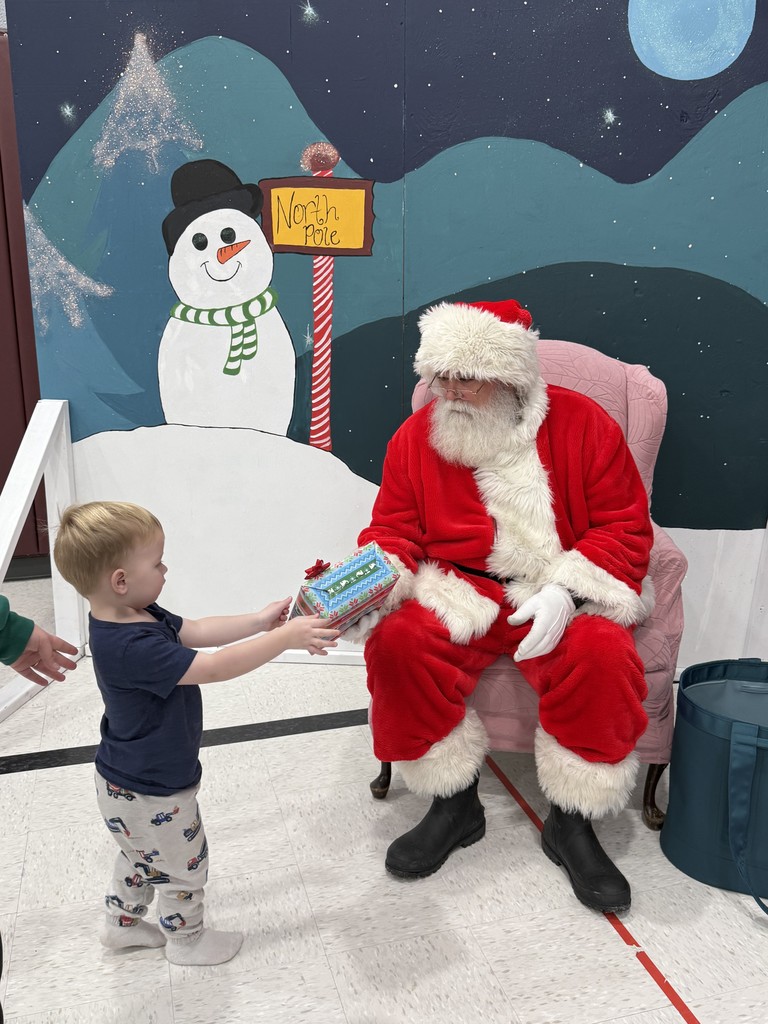 Small child with Santa